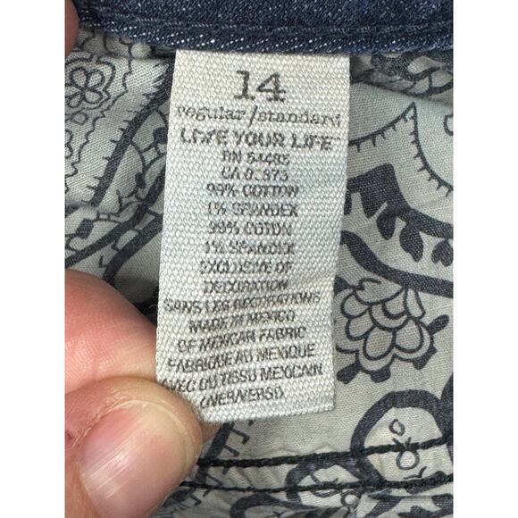 American Eagle Women's True Boot Blue Denim Jeans - Size 14 (35x32) - Picture 5 of 6